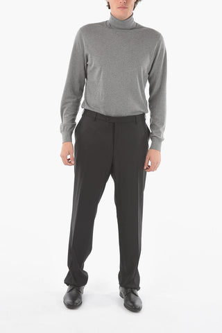 Solid Color Virgin Wool LEADER Pants