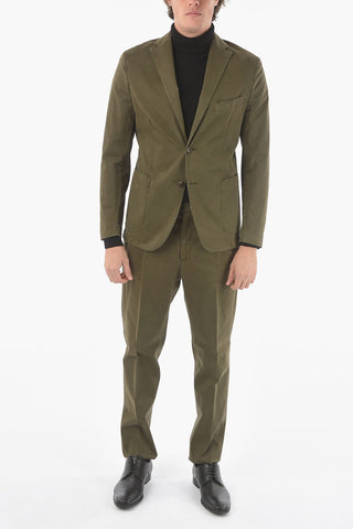 CC COLLECTION abito 2 bottoni in cotone stretch due spacchi revers classico