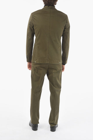 CC COLLECTION abito 2 bottoni in cotone stretch due spacchi revers classico