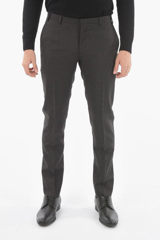 CC COLLECTION mini checked side vents peak lapel RESET 2-button suit