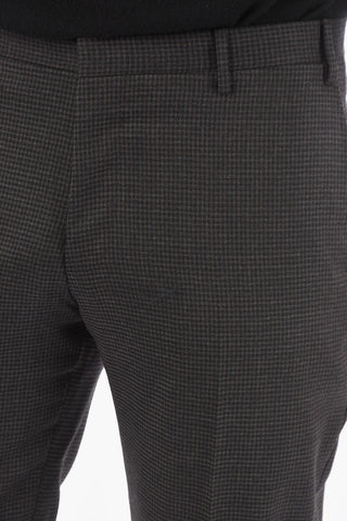 CC COLLECTION mini checked side vents peak lapel RESET 2-button suit