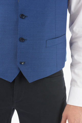 4-Button Wool Vest ACADEMY with Martingale