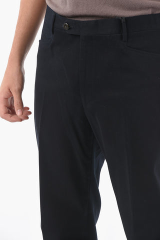 Pantaloni LEADER in Cotone Stretch  A Tinta unita
