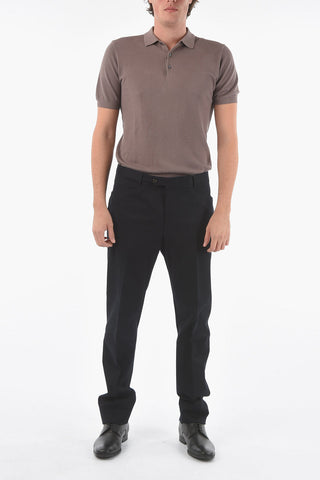 Pantaloni LEADER in Cotone Stretch  A Tinta unita