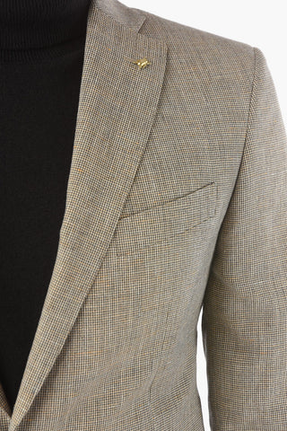 CC COLLECTION  houndstooth side vents notch lapel RESET 2-button suit
