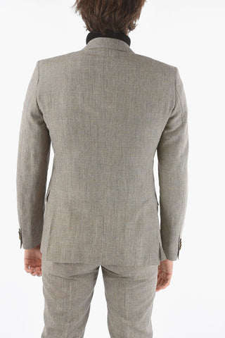CC COLLECTION  houndstooth side vents notch lapel RESET 2-button suit