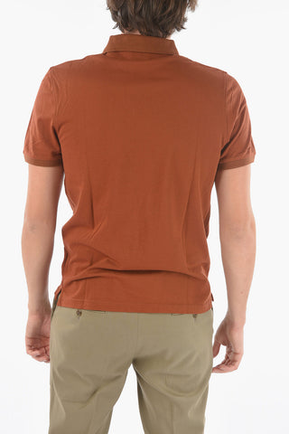 CC COLLECTION Piquè Cotton 3 Button Polo Shirt