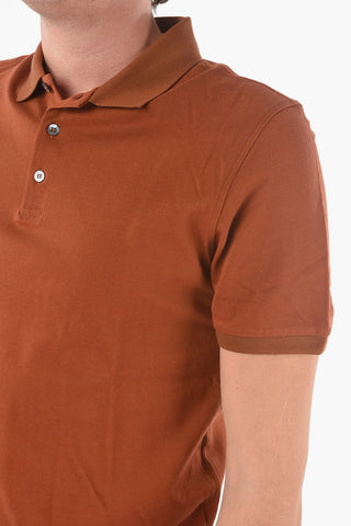 CC COLLECTION Piquè Cotton 3 Button Polo Shirt