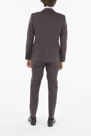 CC COLLECTION abito 2 bottoni REFINED district check due spacchi revers classico