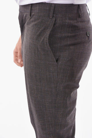 CC COLLECTION abito 2 bottoni REFINED district check due spacchi revers classico