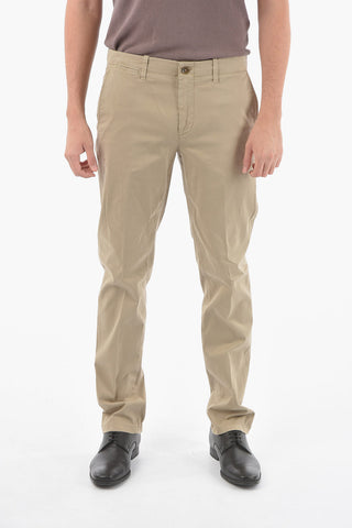 ID Stretchy-cotton Chino Pants with Adjustable Waist