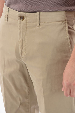ID Stretchy-cotton Chino Pants with Adjustable Waist