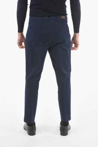 CC COLLECTION Stretch Cotton MOLE Single Pleat Trousers