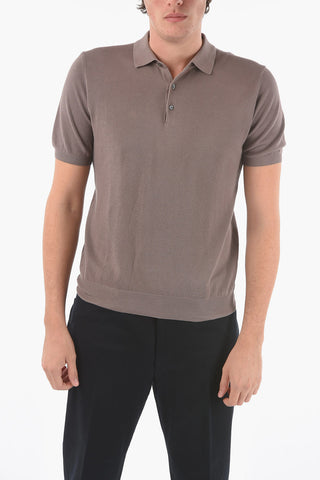 Virgin Wool 3-Buttons Polo Shirt