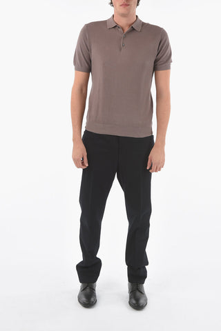 Virgin Wool 3-Buttons Polo Shirt