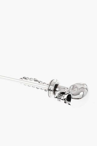 Open Closed Umbrella with Silver Chain