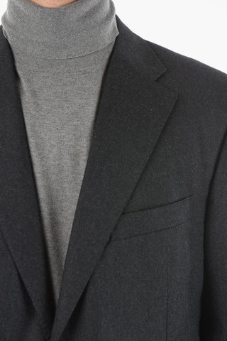 Flap Pockets Lined Single Breasted LEADER Virgin Wool Suit
