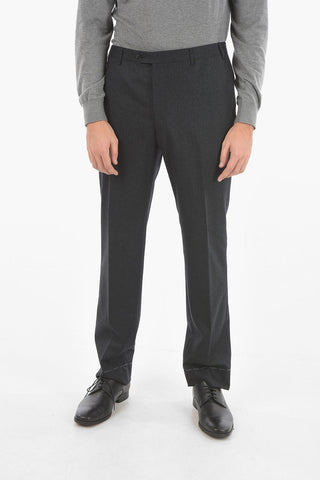 Flap Pockets Lined Single Breasted LEADER Virgin Wool Suit