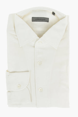 Standard Collar Flannel Wool Shirt