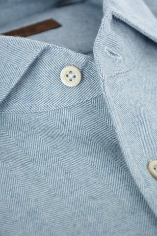 ID Standard Collar Twill Flannel Cotton Shirt
