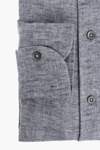 ID COUTURE Camicia in Flanella di Lino Twill