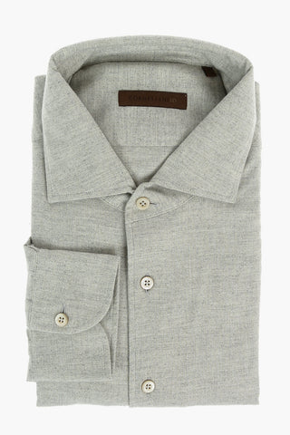 ID Standard Collar Herringbone Cotton Flannel Shirt