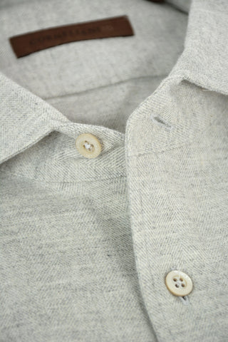 ID Standard Collar Herringbone Cotton Flannel Shirt