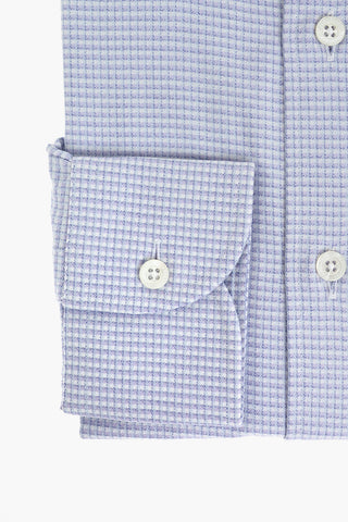Camicia ICE COTTON con Motivo Geometrico e Collo Francese
