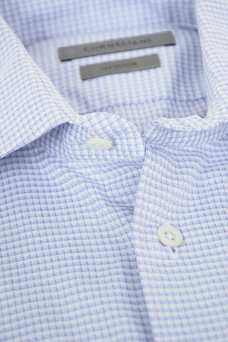 Camicia ICE COTTON con Motivo Geometrico e Collo Francese