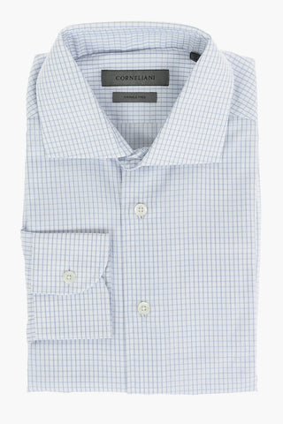 Camicia WRINKLE FREE a Quadri Check con Collo Francese