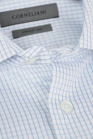 Camicia WRINKLE FREE a Quadri Check con Collo Francese