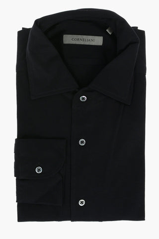 Standard Collar Jersey Cotton Shirt