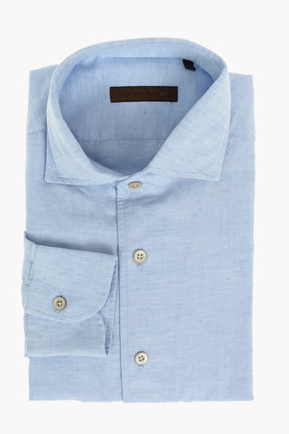 ID Standard Collar Cotton and Flax Shirt