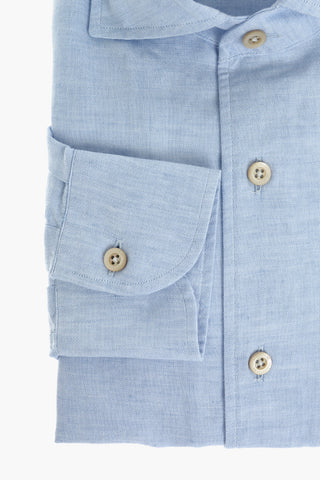 ID Standard Collar Cotton and Flax Shirt