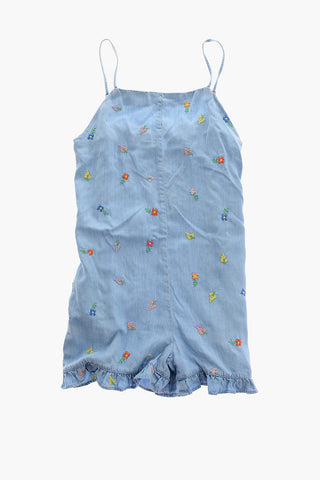 Flowers Embroidered Jumpsuit