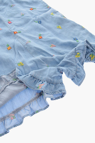 Flowers Embroidered Jumpsuit