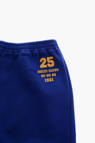 Logo Printed Solid Color Joggers
