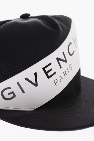 Logoed Faux Leather Detail Cap