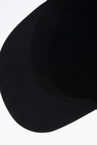 Logoed Faux Leather Detail Cap