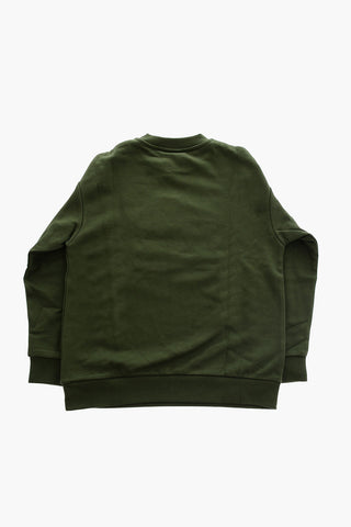 Logo Embossed Crew-neck Sweatshirt