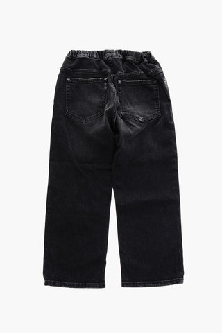 Side Logo Printed Jeans
