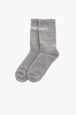 Logo Embroidered Stretch Socks