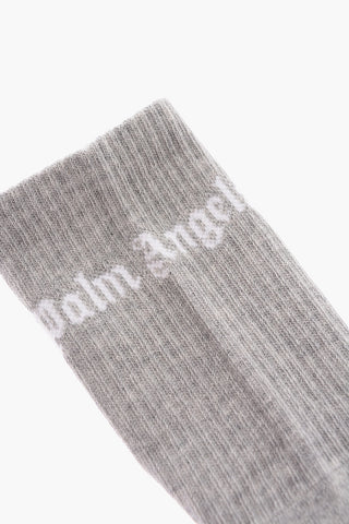 Logo Embroidered Stretch Socks
