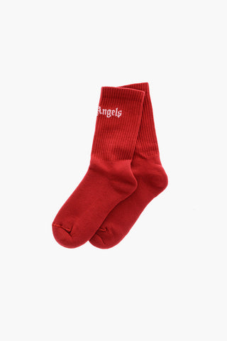 Logo Embroidered Stretch Socks