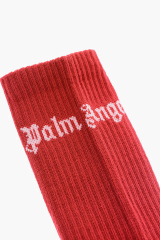 Calzini Stretch con Logo Ricamato