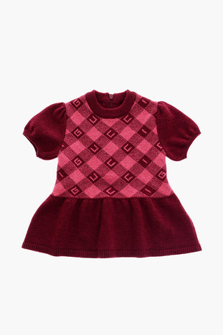 Vestito in Jacquard con Monogram Frontale