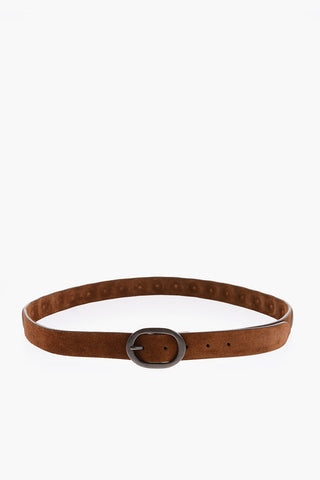 30mm Studded Leather Belt