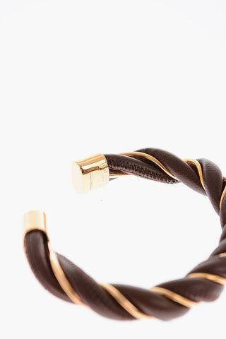Braided Soft Leather and Silver Bracelet