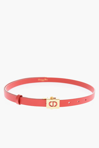 15mm Leather Slim Belt with Golden Closure
