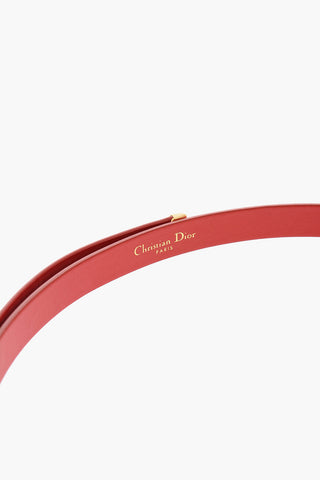15mm Leather Slim Belt with Golden Closure